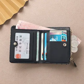 Kratki torbicu u obliku očnjaka rebra na munje, Mini torbicu u korejskom stilu sa više ureda za kartice, torba za kartice od umjetne kože, клатч, džep za kartice, držač za kartice Za žene