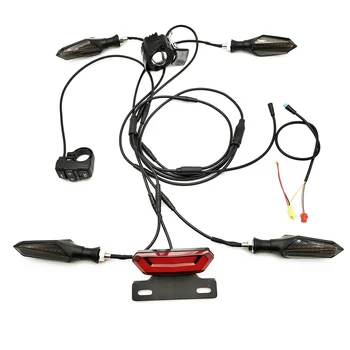 DIY Prilagođenu Verziju Električnog Bicikla 24V/36V/48V Prednja Fara Stražnji Pokazivač Smjera Stop-Signal Ebike Conversion Kits, B