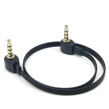 Kratki 3-i 4-polni audiokabel pod kutom od 90 stupnjeva 3,5 mm 3,5 mm priključak za povezivanje s audio kabelom 3,5 