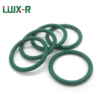 LUJX-R 10шт. O-prsten debljine 3,1 mm, otporna na ulje za pranje OD24/25/26/27/28/29~37/ 38 mm Zeleno FKM brtveni prsten, brtveni brtva od fluora