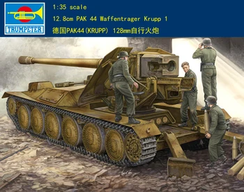 Trubač 05523 1/35 njemački 12,8 cm PAK 44 Waffentrager Krupp 1