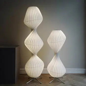Nordic Fabric Art Silk Led podne svjetiljke za jednostavne sofe Bočne svjetiljke za spavaće sobe Dizajnerske dekorativni viseći luster za hotelske sobe