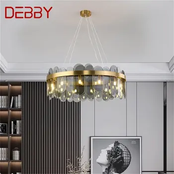Luster DEBBY, Viseći svijećnjak u постмодернистском stilu, jednostavan led lampa za kuću, dnevni boravak, blagovaonica