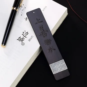 Srebro S925 Uzorka, Klasicni Izvorni prirodni ebanovine drvo, Mat Jedinstvena creative kartica Xiangyun u kineskom stilu.