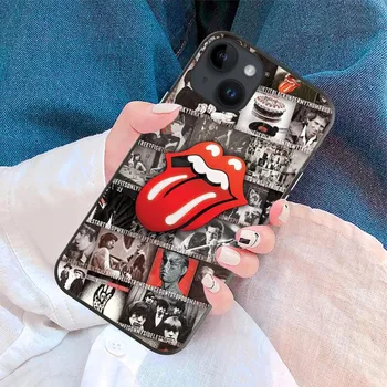 Torbica za telefon T-The Rolling Stones-a Za iPhone 15 14 13 12 11 X XS XR XSMAX 8 7 Plus Mini Pro Max Mekana Crna Torbica Za telefon