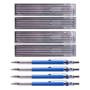 4X Olovka za zavarivača s okruglim заправками 24шт, mehanička olovka, marker 2,0 mm, za montažu трубоукладчиков