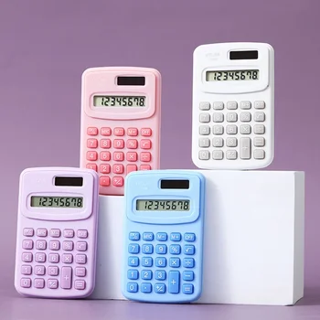 Mini-kalkulator solarne energije 10-znamenkasti ručni kalkulator baterije Dodatna oprema za nošenje Pribora za školsku djecu
