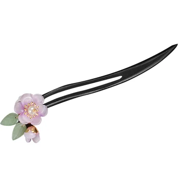 Štapić za kosu Alat za kreiranje frizure s гипоаллергенным эбонизированным stabla Štapići za jelo u cvijetu za kosu za odjeću Cheongsam Han Haljina
